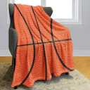 Basketball Texture Blanket 40" x 50", Gifts for Basketball Lovers, Boy Teen