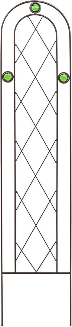 TR01 4' x 10" Arched Garden Trellis, Black