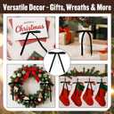 2 x 24 Pcs Black Velvet Bows for Christmas Tree Decor, Elegant Velvet Pre-Tied Ribbon Bows Door Garland Vintage Ornaments for Christmas, Wreaths, Gifts and Home Decoration (5x7 Inch, 3/8'' Wide)