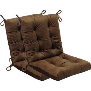 Set of 2 Outdoor Dining Chair Cushions, 37x18 inch, Water Repellent, Patio Seating Cushions, 37x18 inch, for Garden Patio Furniture (Coffee Brown), 37x18x4.5 inches