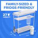 Brita UltraMax Large Water Dispenser with 1 BritaPlus Filter, 27 Cup, White