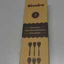 Riveira's 6-Piece Kitchen Essentials - Wooden Spoons for Cooking and Comprehensive Cooking Utensils Set (Light Teak)