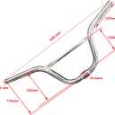 Riser Handlebar - 25.4mm Great for Child Mountain, Road, and Hybrid Bikes