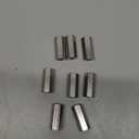 TOPPROS Pack of 8 M6 X 1.0-Pitch 25mm Length Hex Width 10mm Metric Hex Coupling Nut 304 Stainless Steel Rod Coupling Nuts