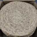 Kochorie Set of 36 Round Woven Placemats 12-Inch Natural Water Hyacinth Plant Placemats Hand-Woven Boho Rattan Placemat Wicker Weave Table Mats for Home Table Farmhouse