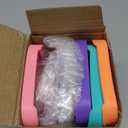 4 Pack Stainless Steel Snack Containers, 2 Compartment Snack Container with Silicone Lids, Easy Open Leak Proof Reusable Metal Toddler Snack Containers for Daycare (Orange, pink, purple, blue)