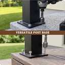 Ending Support Post for Deck Porch Balcony Stair Railing System, Size: 39 Inch