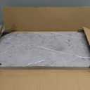 Haimin Wall Panels Peel and Stick 10 Pieces 23.6x11.8in (19.4 Sq. Ft. Coverage) Lightweight Backsplash Marble Look Tile (not Real Marble) Ideal for Kitchen Bathrooms Living Rooms Bedrooms (Gray-YSH)