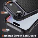 5 x Compatible for iPhone 17 Air Case 2025 6.5" Slim Matte TPU + PC Protective Shockproof Anti-Scratch Plastic Hard Cover Millitary-Grade for iPhone Air Phone Case Gray Black