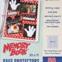 C-Line Memory Book 11 x 8.5 Inch Scrapbook Page Protectors, Heavyweight Poly, Top Load, 50 Pages per Box