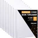 10ct Current Comic Book Toploaders - Modern Comic Book Top loaders, Crystal Clear Regular Comic Book Topload, Premium PVC Comic Book Holder, Crystal Clear Protection for Display, Storage, Collection