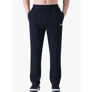 Zoulee Men's Front Zip Open-Bottom Sports Pants Sweatpants Trousers M