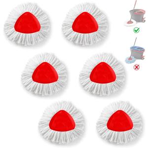 BonusLife Refill for O-Ceda EasyWrin Spin Mop Head 1-Tank System Only, 6 Refills