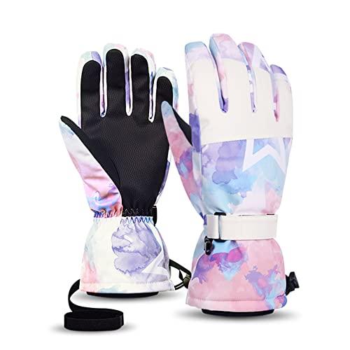 OMECHY Winter Gloves Men Women Warm Waterproof Ski 5 Layer Touch Screen Snow Gloves for Cold Weather