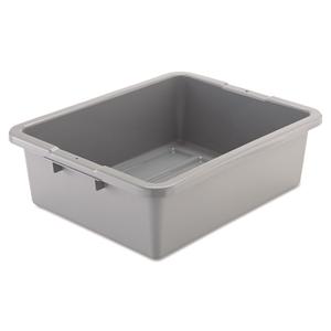 Rubbermaid Commercial Products Standard Bus/Utility Box, 7-Gallon, Gray
