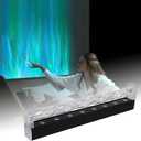 RGBW Dynamic Wave Wall Light, Ocean Wave Projector Light ith Music Sync, Color Changing Wall Washer Lamp with Remote & APP, Aurora Projector Ambient Light for Gaming Living Room,1 Pack, 39.4 Inch
