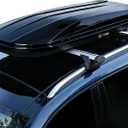 Rooftop Cargo Box Carrier, 19.4 Cu ft Hard Shell Rooftop Cargo Carrier - Dual-Side Opening, Universal Car/SUV Fit, Waterproof ABS Material, 165Lbs Capacity w/Secure Straps & Keys