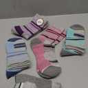 Anlisim Merino Wool Hiking Socks for Women Thermal Winter Warm Boot Work Cushion Socks 5 Pairs (Medium, Colorful)