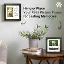 Dog Memorial Picture Frame with 5 Display Options- Dog Collar Memorial Frame Gift - Cat or Dog Pet Loss Gift for a Grieving Friend - Pet Remembrance Gift and Sympathy Photo Keepsake | 9 x 9 x 1.8 inch