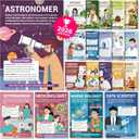 2 x BrightenKidz Science Career Posters, 20 Pack 10x14 STEM Classroom Decor
