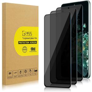3 Pack Privacy Screen Protector for OnePlus 10T [Anti-Spy Tempered Glass], Ultra HD, Anti-Scratch, Bubble-Free, Easy Install 9H Protective Glass for OnePlus 10T