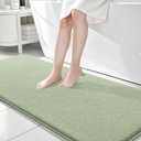 OLANLY Thick Memory Foam Bathroom Runner Rugs 70x24, Extra Soft Absorbent Long Bath Rug, Quick Dry, Non-Slip, Machine Washable Bath Mat for Bathroom, Tub and Shower, Home Decor Accessories, Sage Green