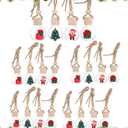 20 Pcs Hanging Car Air Freshener Diffuser Bottles, Empty Glass Perfume Essential Oil Bottle, Christmas Car Air Freshener Clear Diffuser Pendant for Holiday Decoration