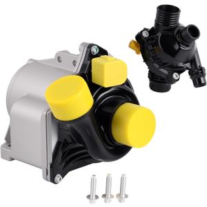 11517563659 Electric Engine Water Pump w/Thermostat Compatible with BMW 135i 335i 335i xDrive 335is 535i Z4 3.0L 2007-2016, Replace# 11517588885 11519455978