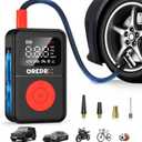 GREPRO Tire Inflator Portable Air Compressor, 160 PSI Portable Air Pump with Digital Pressure Gauge, LED Light, and Multiple Adapters for Car, Motorcycle, Bicycle, and Other Inflatables