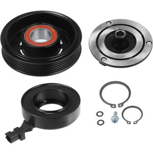 X AUTOHAUX 1 Set AC Compressor Clutch Replacement for Jeep Grand Cherokee 3.6L 2011-2016 Black
