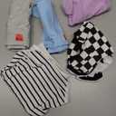 INNERSY Women's High Cut String Bikini Panties Stretchy Sexy Cotton Underwear 6-Pack (Medium)