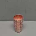 robebeee 6pcs 2 Inch Fluted Side Flower Cup Shape Nonstick Golden Aluminium Canele Molds Tart Maker Jelly Cheese Holder Baking Tools