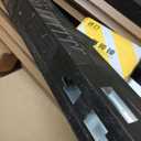 3x4 FT (34.8"x47.8") Aluminum Fence Gate Kit, Heavy-Duty Wood Grain Aluminum Gate with Decorative Cutout, Lock & Hinges, Left/Right Opening, Weather-Resistant for Yard, Garden, Backyard