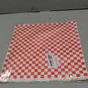 100PCS Sandwich Wrapping Paper, Grease Resistant Wax Paper Sheets for Food, Extra Strong Food Basket Liners, Classic Red & White Checkered Deli Sheets 12x12" for BBQ, Picnic, Festival - Vacnkoy