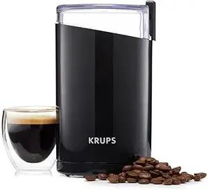 KRUPS 1500813248 203 Electric Spice and Coffee Grinder with Stainless Steel Blades AND KM202850 Simply Brew Compact Filter Drip Coffee Maker