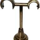 2 Pack Diameter 0.75 in/1 in (19mm/25mm) Double Curtain Rod Bracket - Modern Ceiling Mount Double