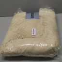 Hoewina Dog & Cat Bed, 20in Cat Beds for Indoor Cats, Calming Donut Bed for Puppy and Kitten, Washable Round Fluffy Pet Bed for Small Medium Dogs and Cats (Light Brown)