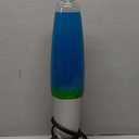 JAMBO BEZALM 16-Inch Beautiful Lamp, Relaxing Night Light Nighlight Home Decor Living Room Office Bedroom Lamp for Adults, Teens, and Kids, Magma Light (16", Silver Base, Blue Liquid, Yellow Wax)