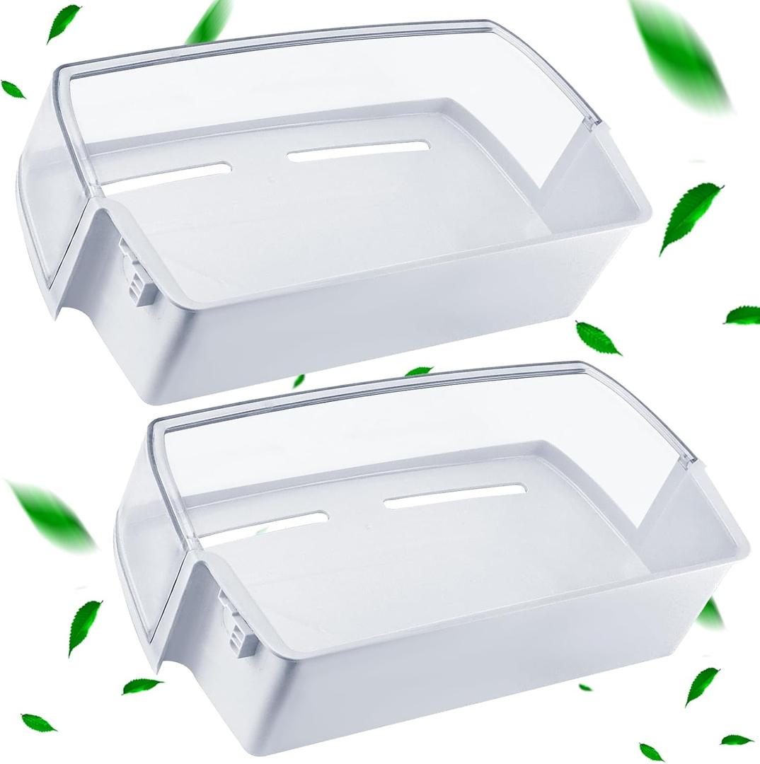 AAP73631502 Refrigerator Door Bin RIGHT Compatible for L-G,Ken-more Elite Refrigerator Shelf-2Packs LFX28968ST Door Bin AP5673810,2652330,AAP72909218-by MIFLUS
