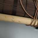 XIUXIU Bamboo Roller Shades Roman Shades for Window Roll Up Blinds for Home Light Filtering Indoor Outdoor Patio G28 W x 63" H