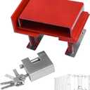 Upgrate Shipping Container Lock Box Bolt On Heavy Duty Shipping Container Accessories with Padlock & 5 Keys Shipping Container Door Lock Cover Cargo Safety V2.0