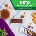 Atkins Endulge Chocolate Nutty Caramel Bar, Dessert Favorite, 2g Sugar, High in Fiber, Keto Friendly, 12 Count, Best By: 06/25/25