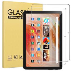 maomini [ 3 Pack] Tempered Glass Screen Protector for Kindle Fire HD 10 / hd 10 plus Tablet 2023 2021 Release 13th 11th Generation (Clear, 10 Inch Fire 10 2023/2021)