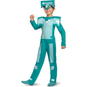 Minecraft Armor Costume, Official Minecraft Kids Halloween Costume (Small (4-6))