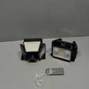 WdtPro 2025 Solar Lights Outdoor Flood Light, 3500LM Bright Motion Sensor Outdoor Lights, 3 Heads & Upgrade Glass Panel, LED Solar Powered Security Light Spotlights Waterproof for Outside Yard-2 Pack