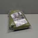 LAMIT Moss Green Linen Curtains 90 Inch Long for Bedroom, Grommet Thick Linen Textured Sheer Curtains Light Filtering Privacy Window Panels for Living Room/French Door, Set of 2, 52 x 90 Inch