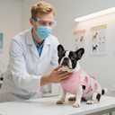 Kuoser Recovery Suit for Dogs Cats After Surgery, Professional Pet Recovery Shirt Dog Abdominal Wounds Bandages, Substitute E-Collar & Cone,Prevent Licking Dog Onesies Pet Surgery Recovery Suit (Pink, M)