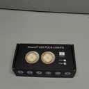 Battery Operated Puck Lights with Remote LED Under Cabinet Lighting Wireless Stick on Lights Color Changing Timer Tap Lights for Cabinets Shelves Closets Display Case - 2Pack Black