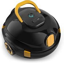 Y20 Robotic Pool Cleaner, Cordless Pool Vacuum for Above Ground & Inground Flat Pools with Dual Motors, 130 Min Runtime, Auto-Parking, Powerful Pool Vacuum Robot for Up to 1200 Sq.Ft