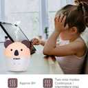 Small Essential Oil Diffuser,160ml Cute Koala Cartoon Aromatherapy Diffusers with Auto Shut-Off Function,Cool Mist Humidifier with Warm White Lights for Home Office Bedroom